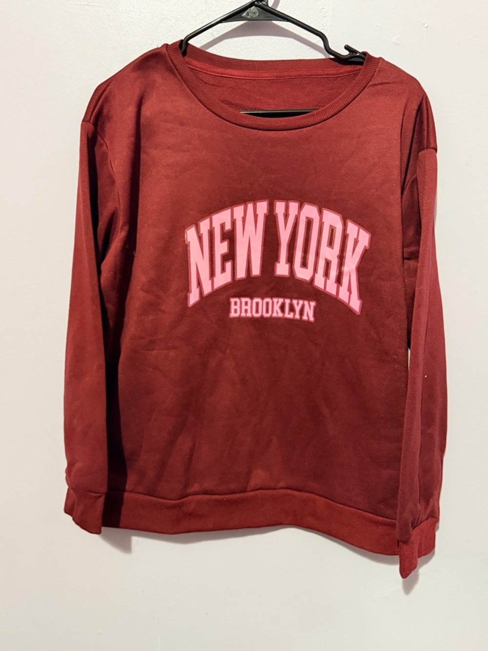New York Brooklyn Crewneck Sweatshirt - Red
